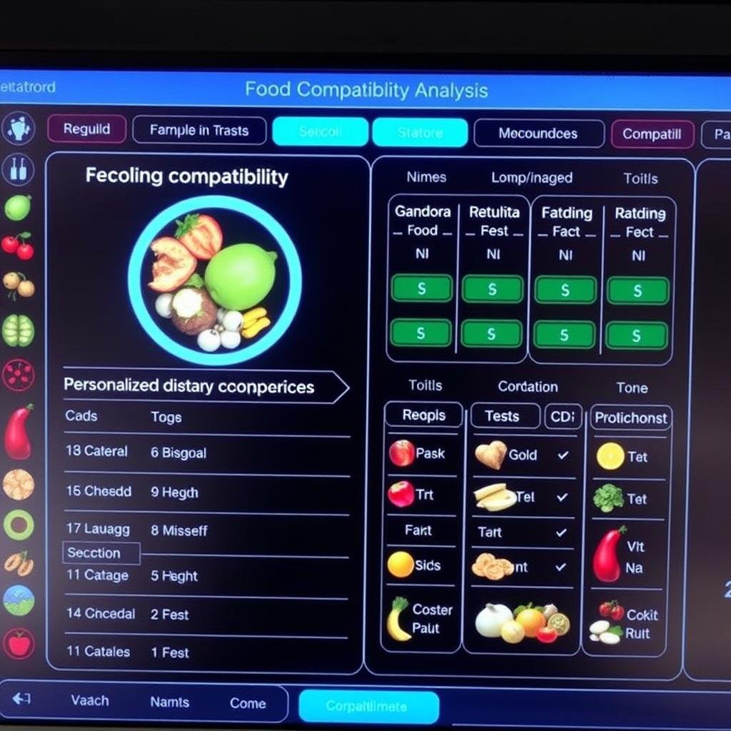 Análisis de compatibilidad alimentaria con el Metatron 4025