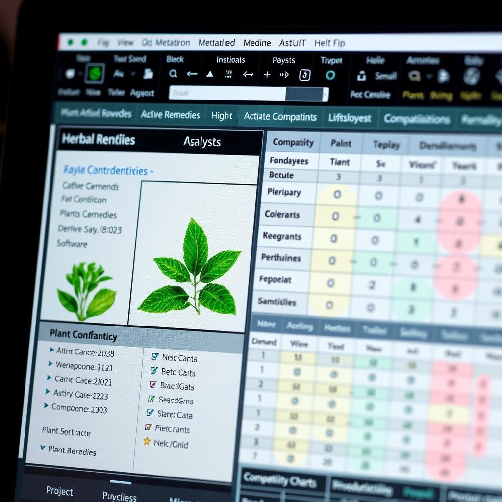 Análisis de compatibilidad de plantas medicinales con Metatron 4025