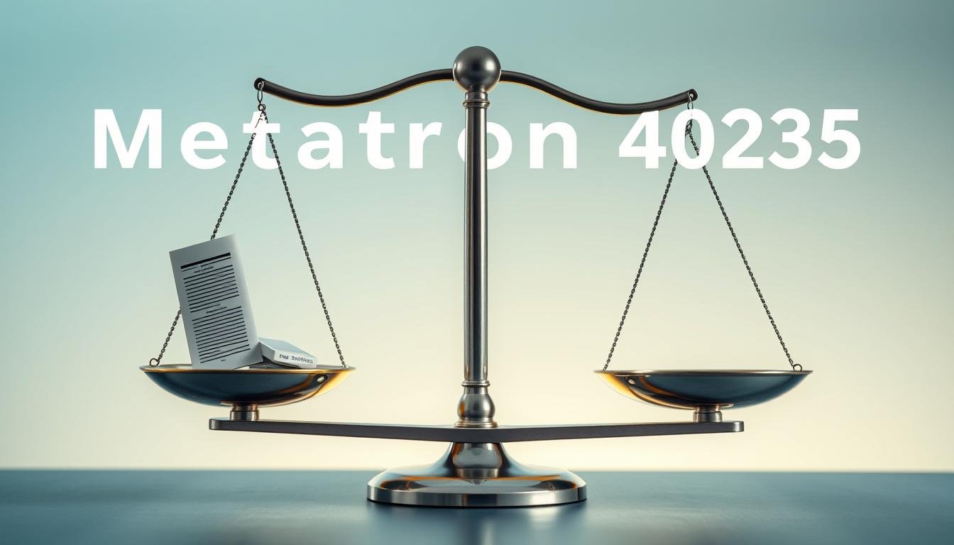 Balanza representando el equilibrio entre tecnología innovadora y evidencia científica para el Metatron 4025