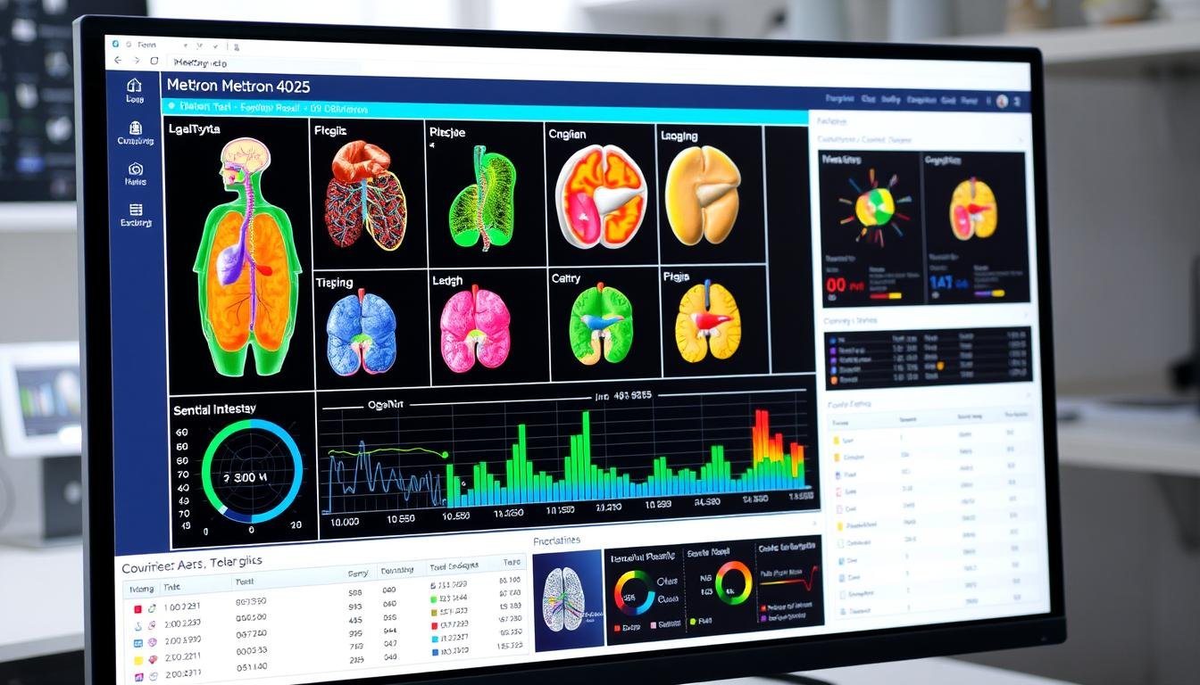 Beneficios del Metatron 4025 para salud integral mostrados en pantalla de diagnóstico