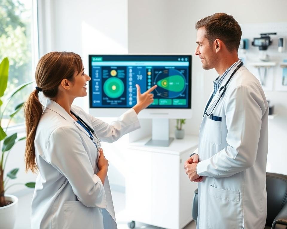 Clínica utilizando el Metatron 4025 para medicina preventiva