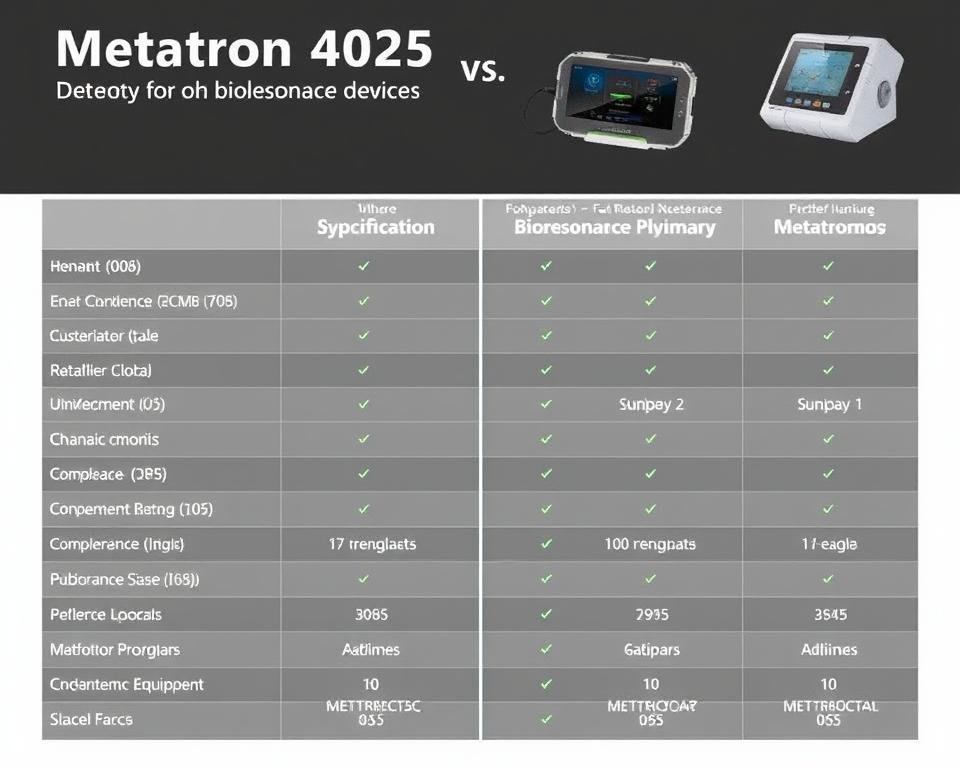 Comparación del Metatron 4025 con otros dispositivos de biorresonancia