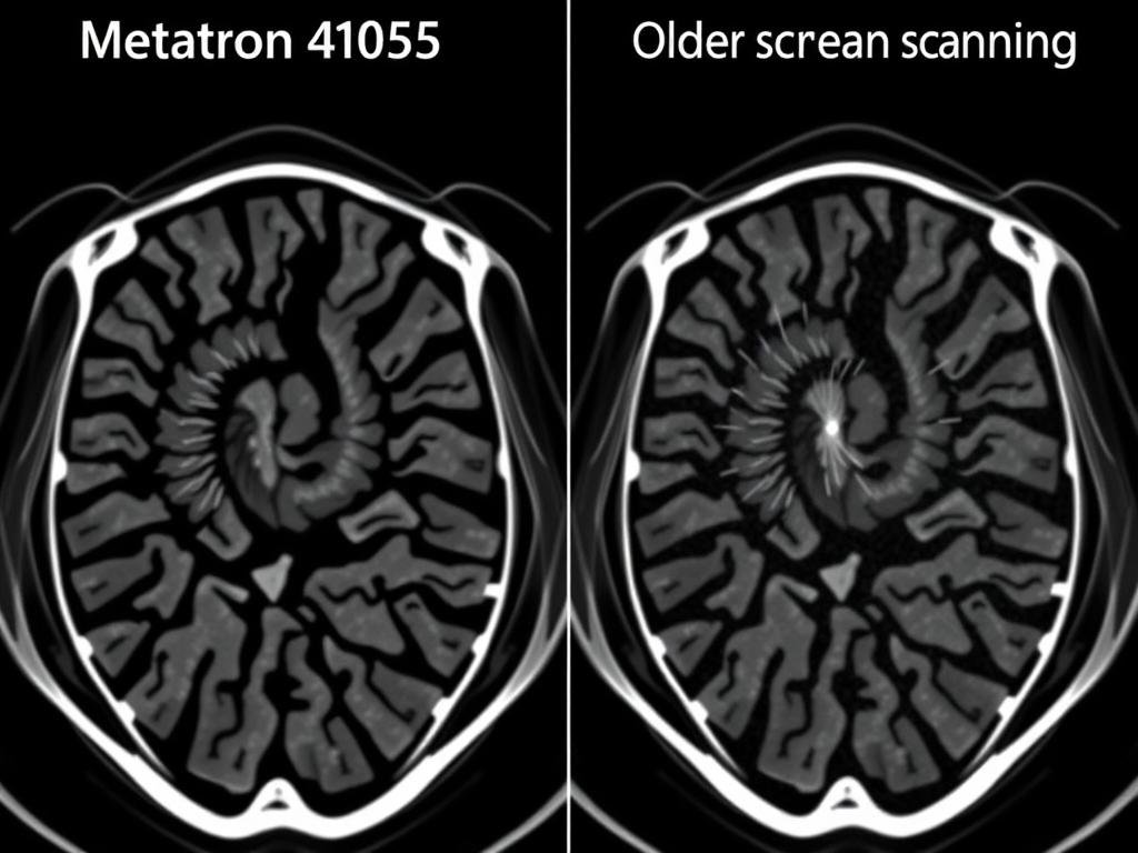 Comparación visual de resultados entre Metatron 4025 y sistemas anteriores