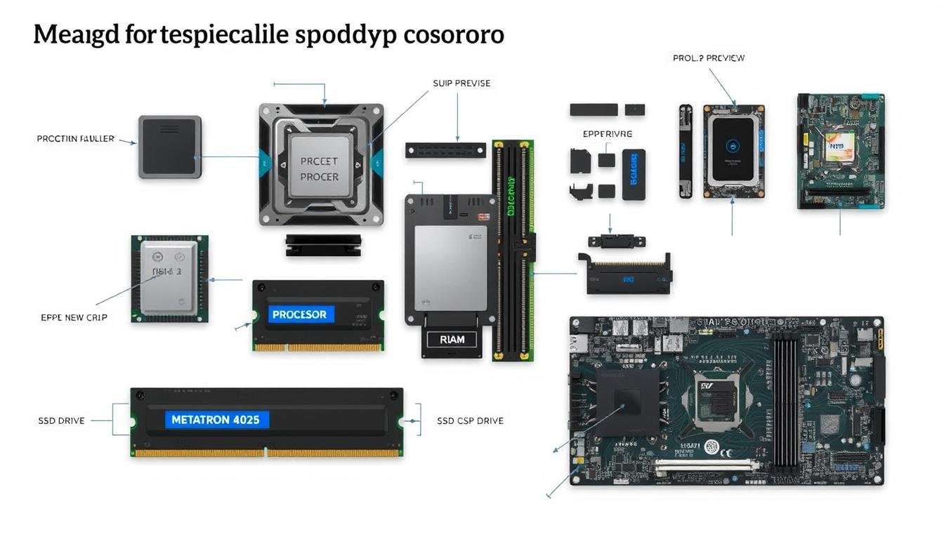 Componentes de hardware recomendados para el Metatron 4025