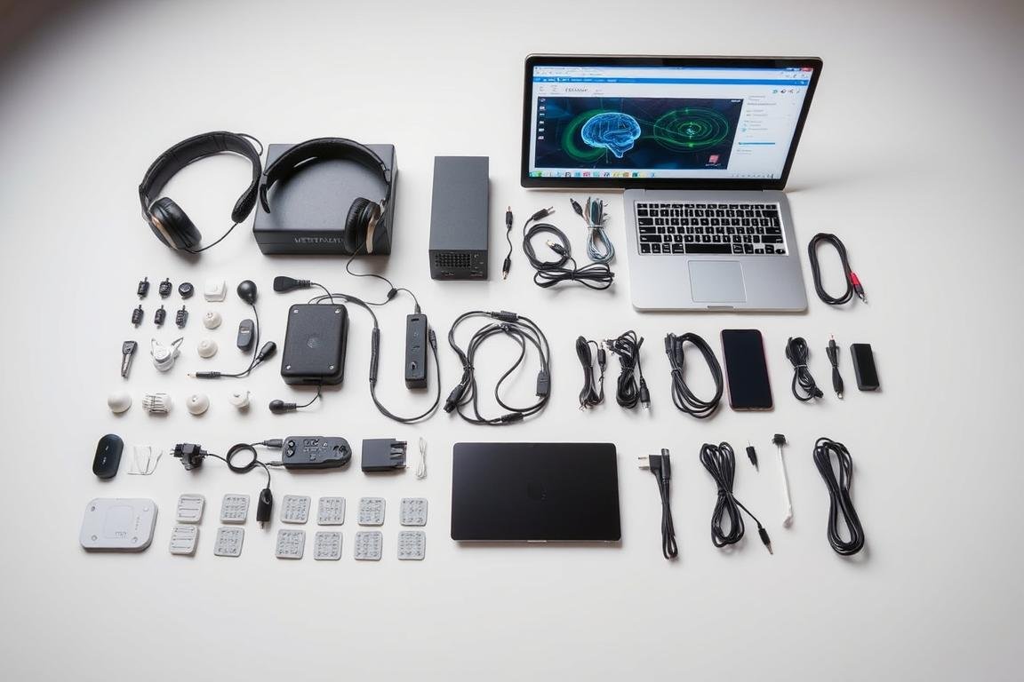 Componentes del sistema Metatron 4025 incluyendo sensores y software