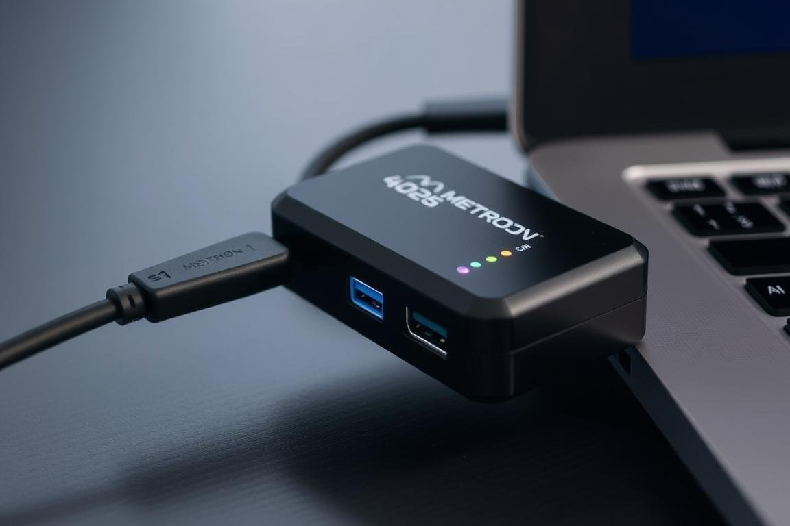 Conexión del dispositivo Metatron 4025 a través de puerto USB