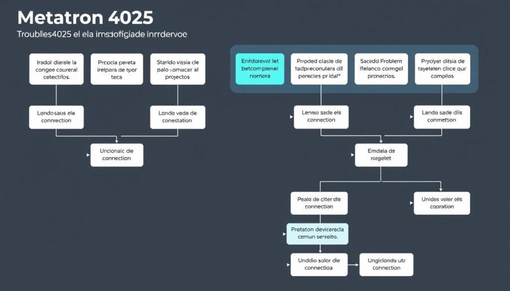 Diagrama de solución de problemas para el Metatron 4025