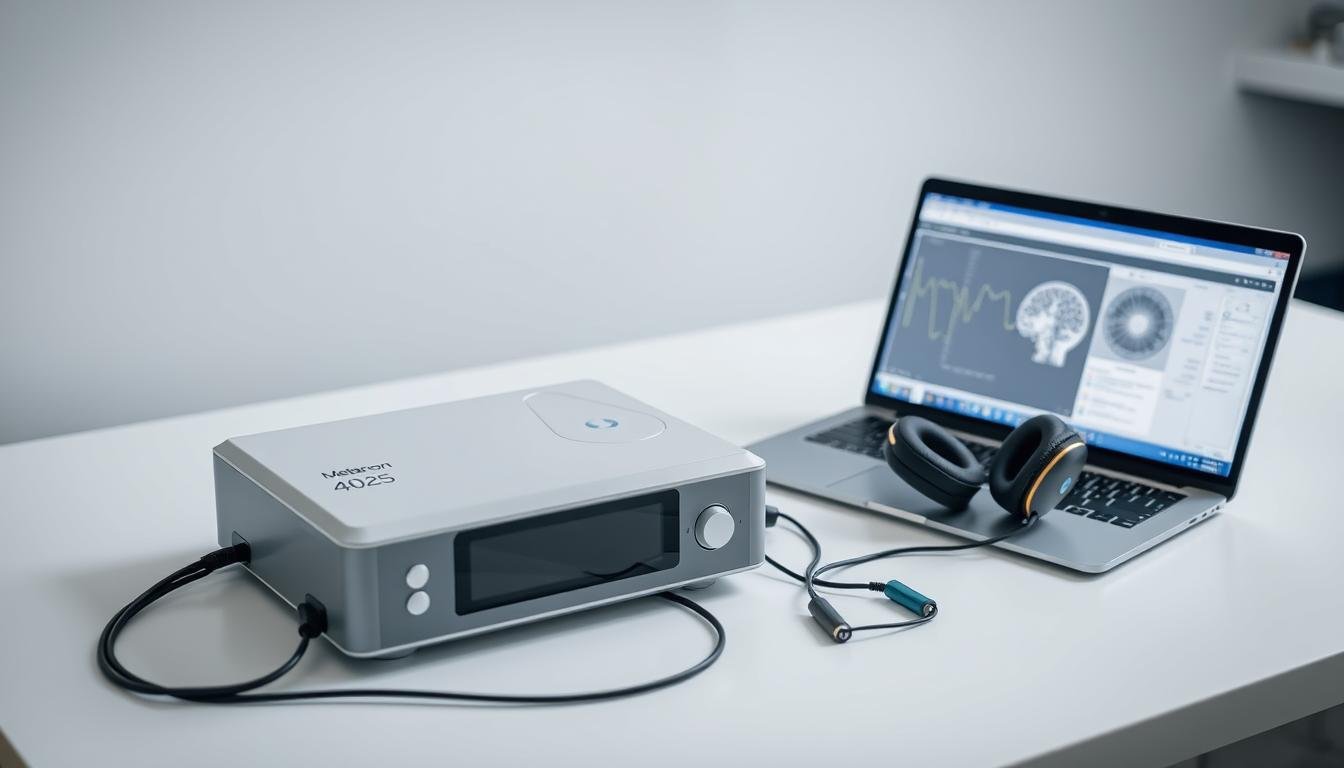 Dispositivo Metatron 4025 con sus componentes principales y software