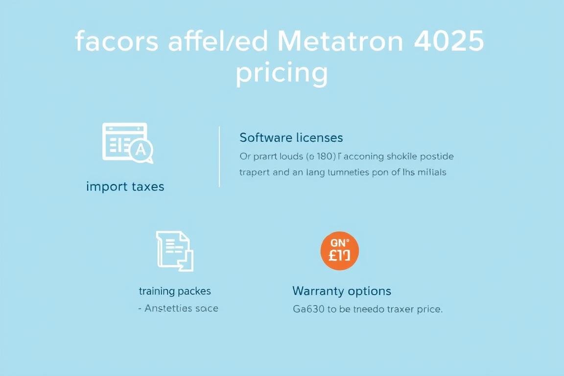 Factores que influyen en el precio del Metatron 4025