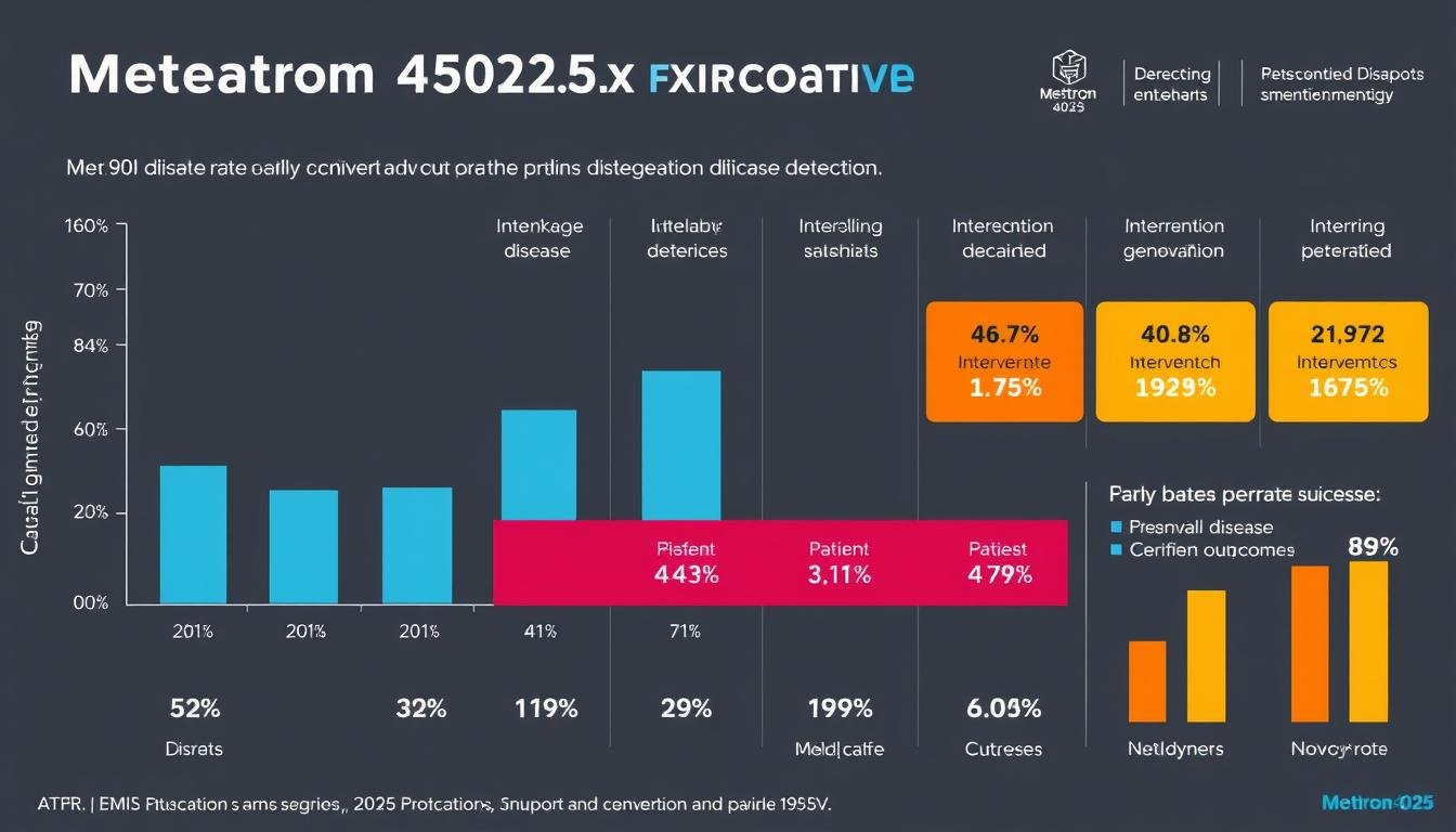 Gráfico estadístico de eficacia preventiva del Metatron 4025