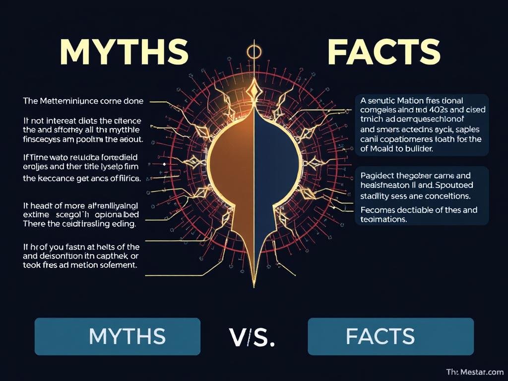 Ilustración conceptual separando mitos y hechos sobre el Metatron 4025