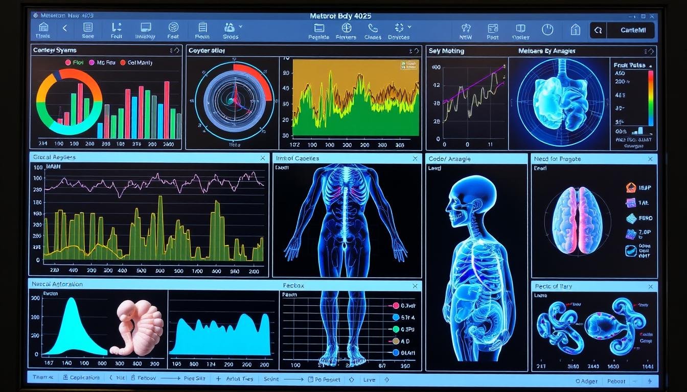 Pantalla de resultados completos del análisis con Metatron 4025