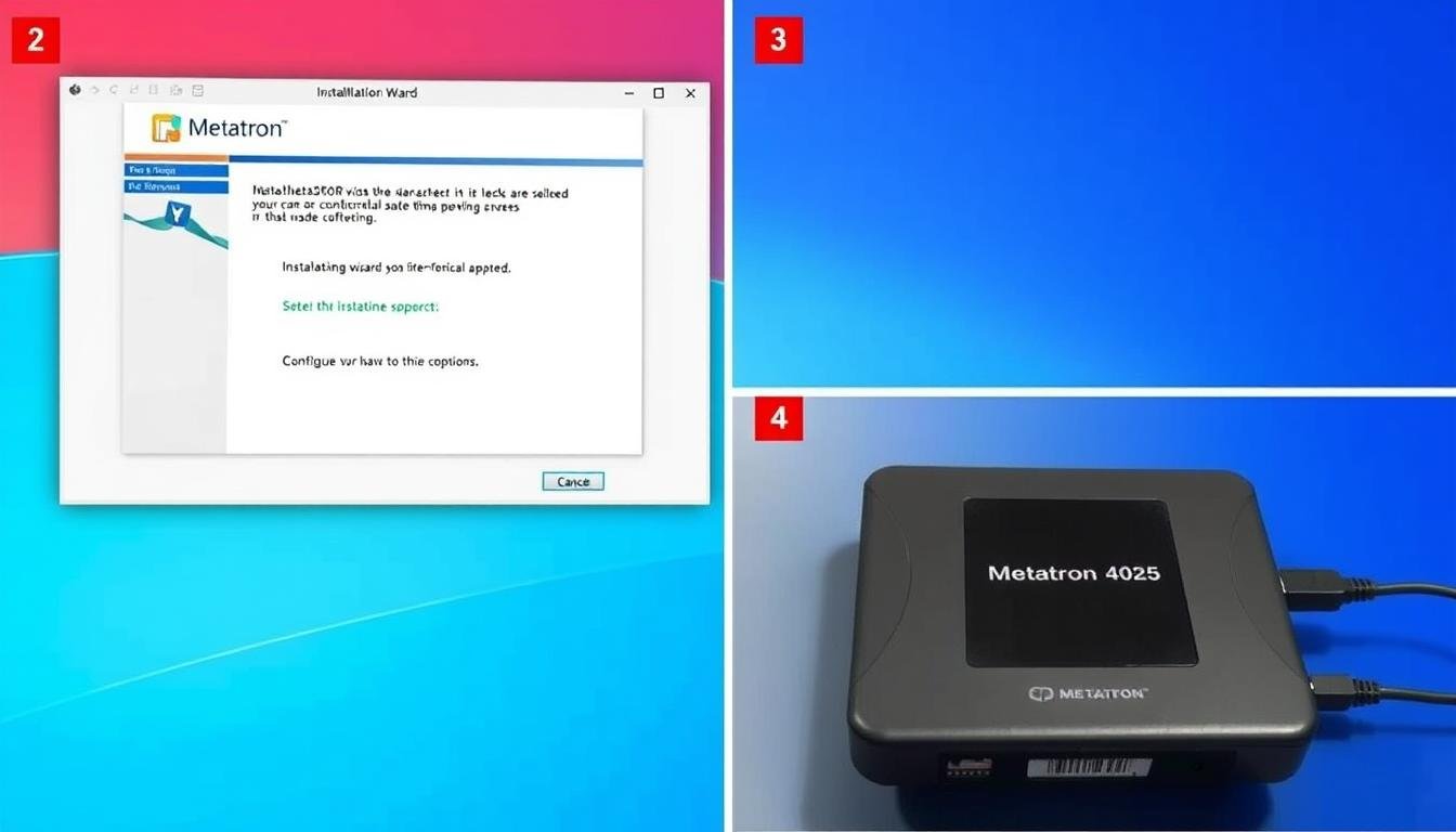 Proceso de instalación del software Metatron 4025