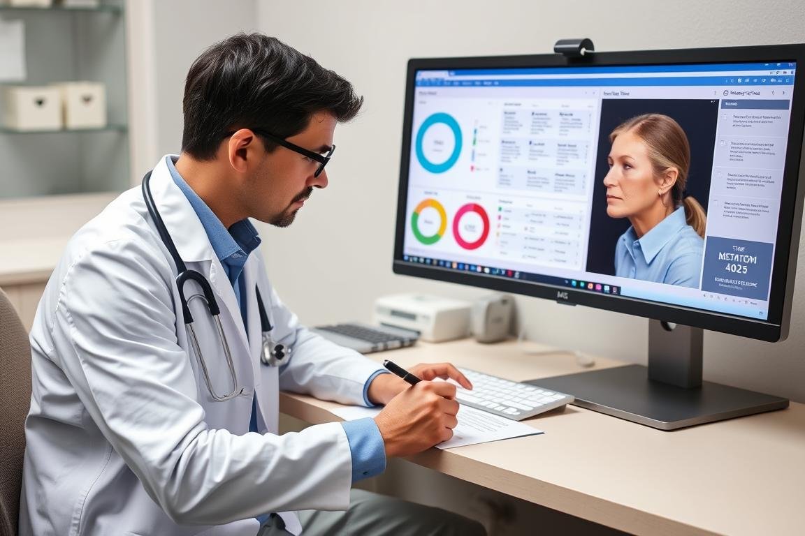 Profesional desarrollando plan terapéutico basado en resultados del Metatron 4025