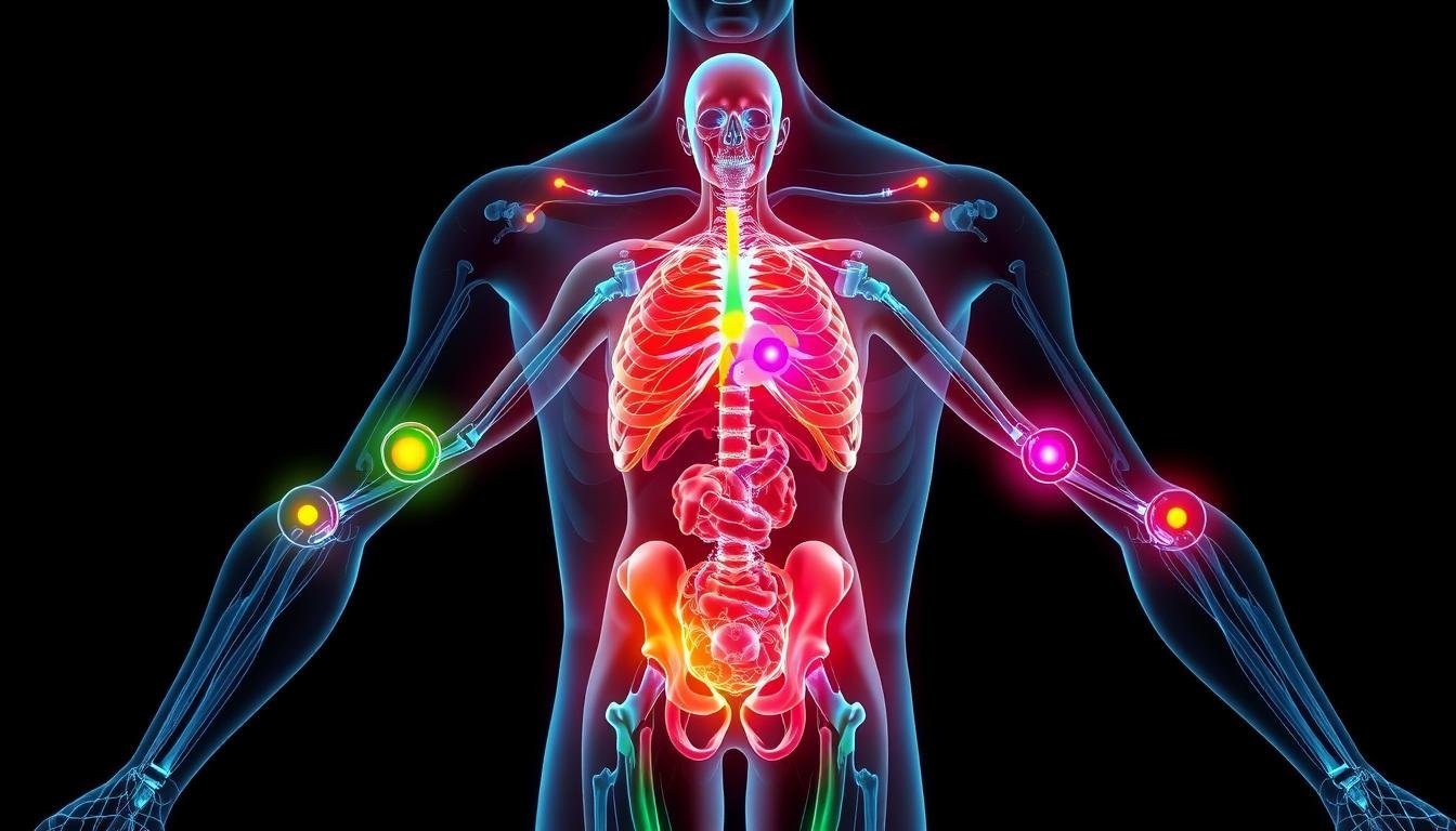 Representación gráfica de los sistemas corporales analizados por el Metatron 4025