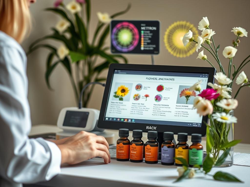 Selección de esencias florales con ayuda del Metatron 4025