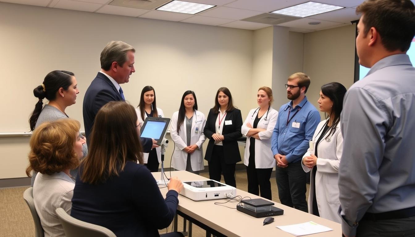 Sesión de capacitación profesional sobre el uso del Metatron 4025