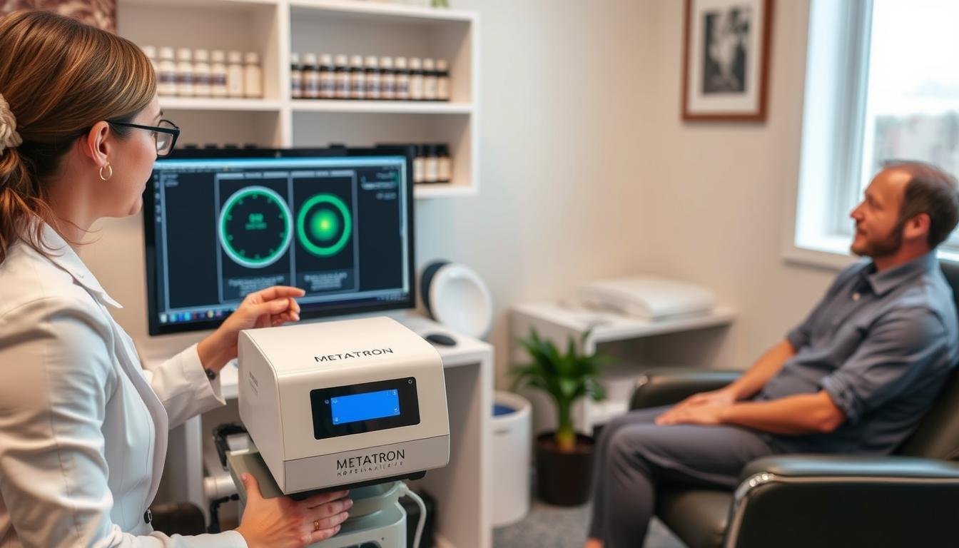 Sistema Metatron 4025 en consulta de homeopatía