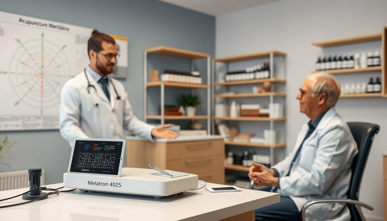 Sistema Metatron 4025 en consulta de medicina integrativa