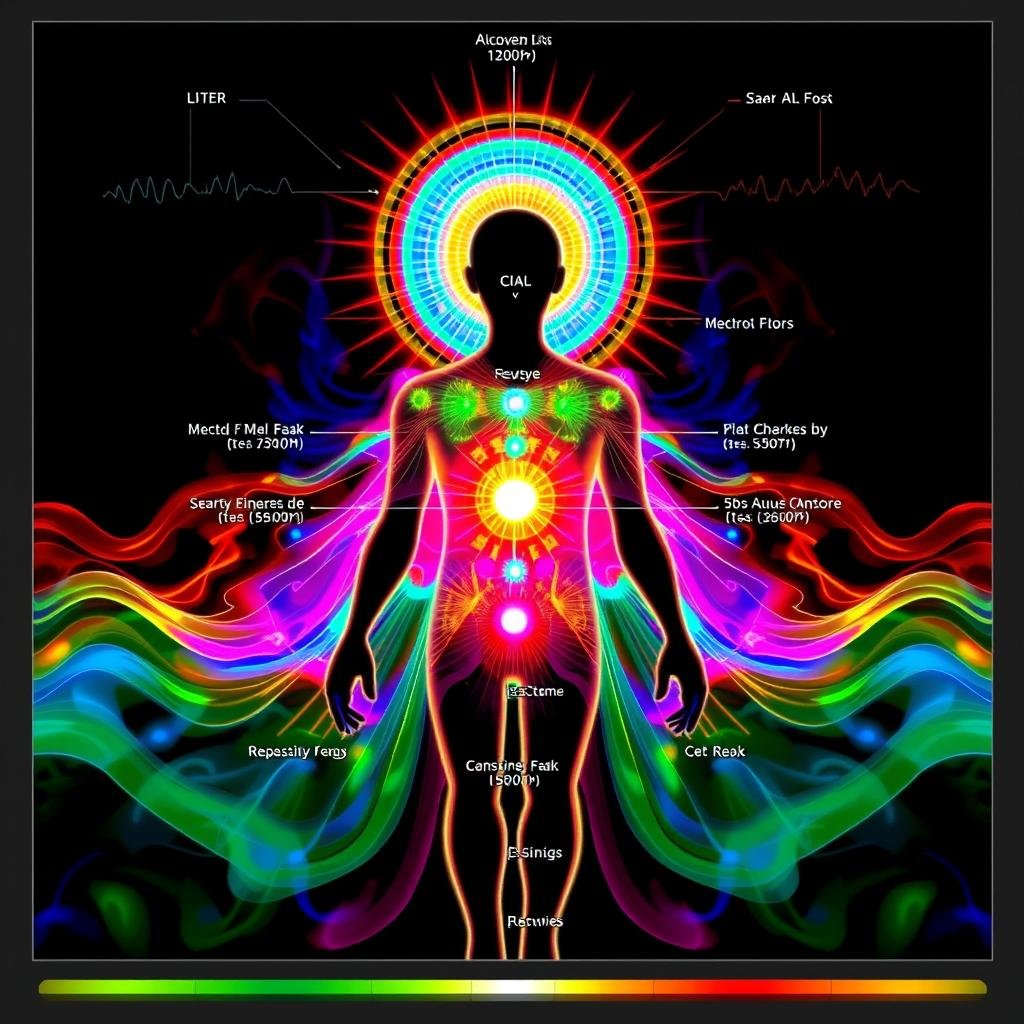 Visualización de campos energéticos analizados por el Metatron 4025