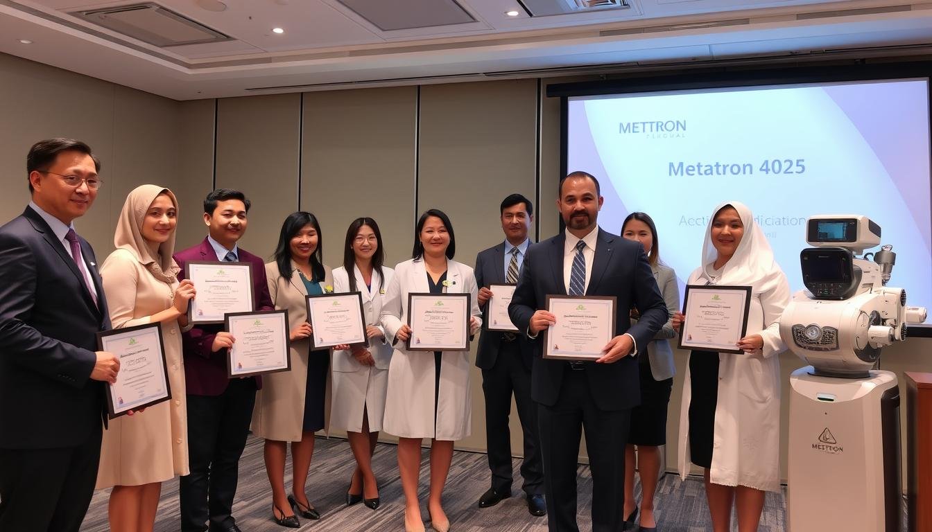 Ceremonia de entrega de certificados Metatron 4025