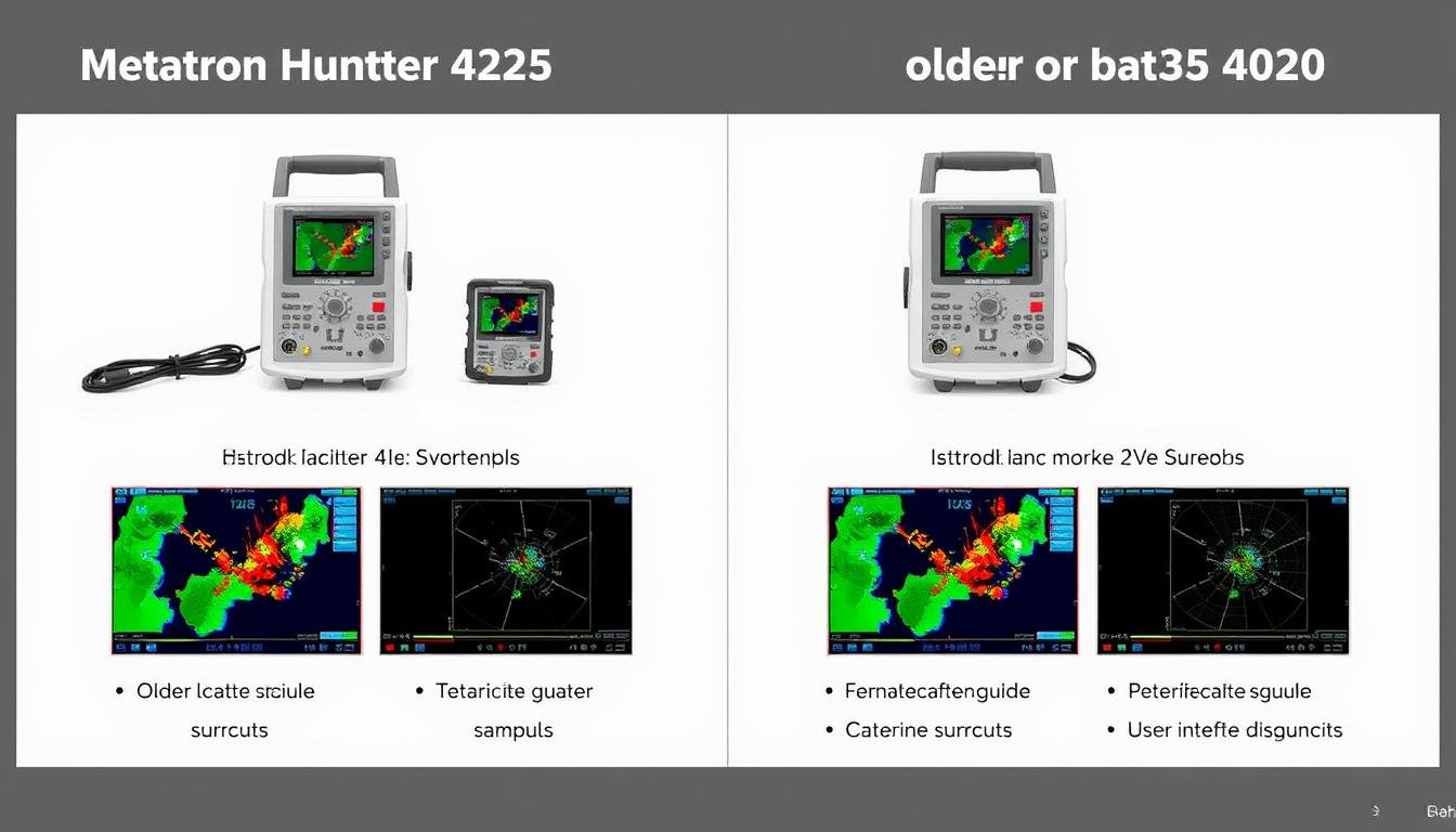 Comparativa visual entre diferentes sistemas NLS mostrando la superioridad del Metatron Hunter 4025 NLS