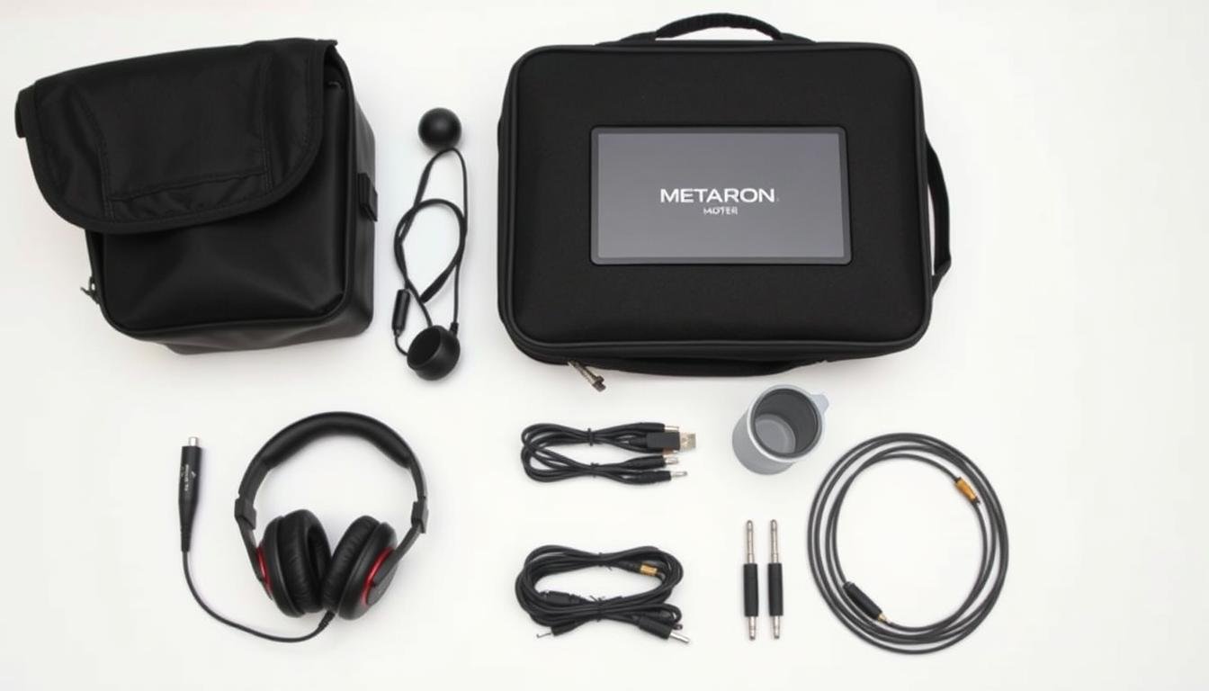 Componentes del sistema Metatron Hunter 4025 NLS incluyendo maletín y accesorios