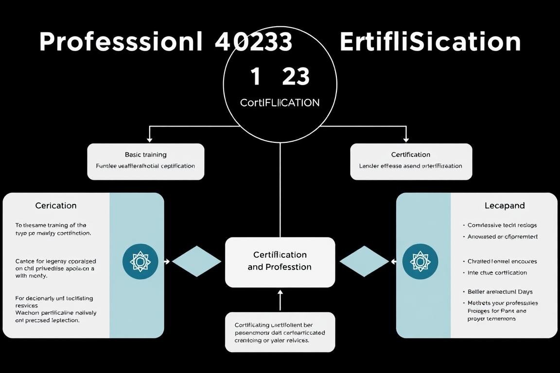 Diagrama del proceso de certificación en Metatron 4025