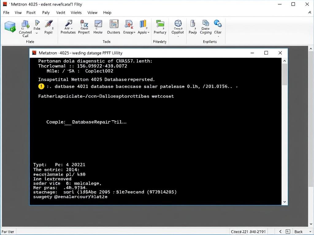 Error de base de datos en Metatron 4025 con mensaje de diagnóstico