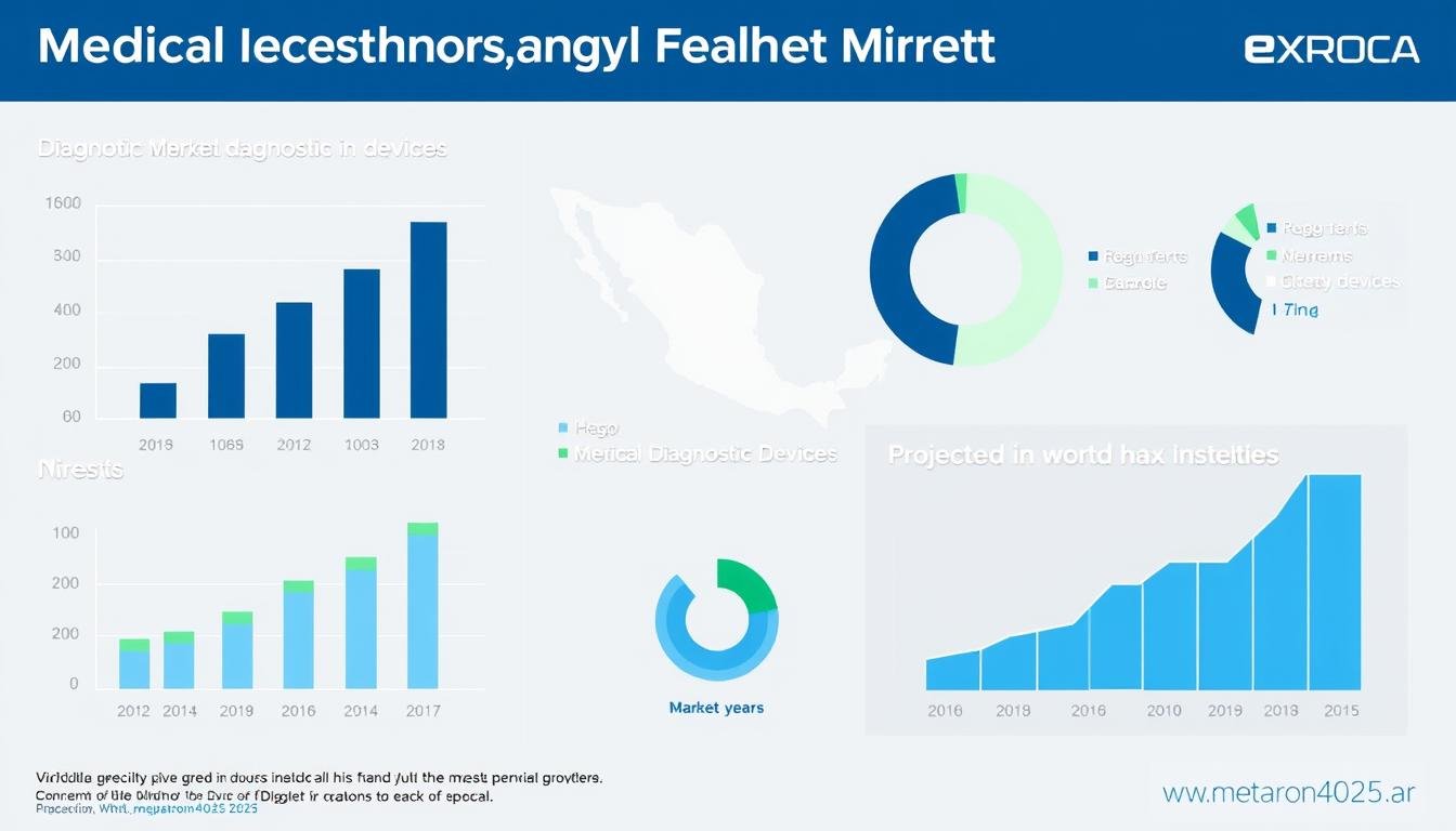 Gráfico mostrando el crecimiento del mercado de tecnologías médicas en México