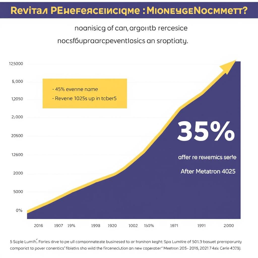 Gráfico mostrando incremento en ingresos