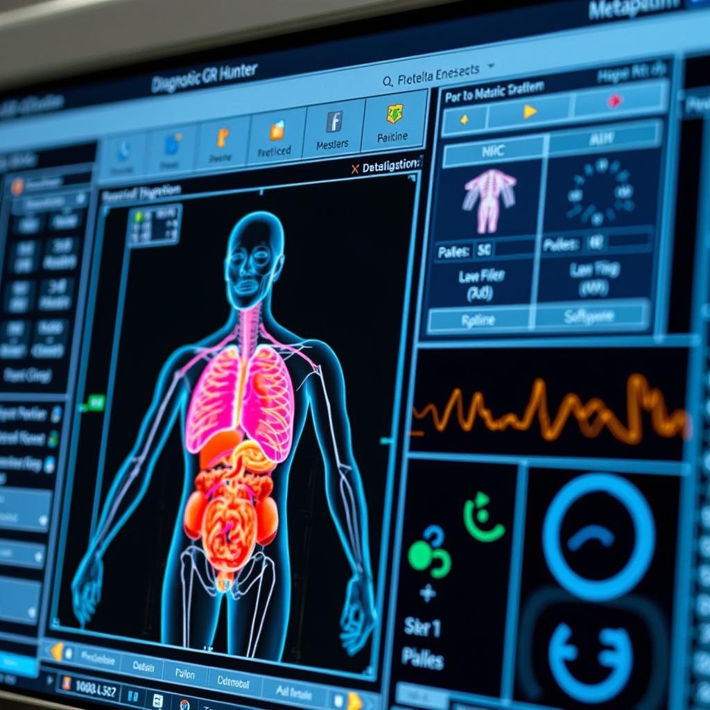 Interfaz del software Metapathia GR Hunter del Metatron 4025