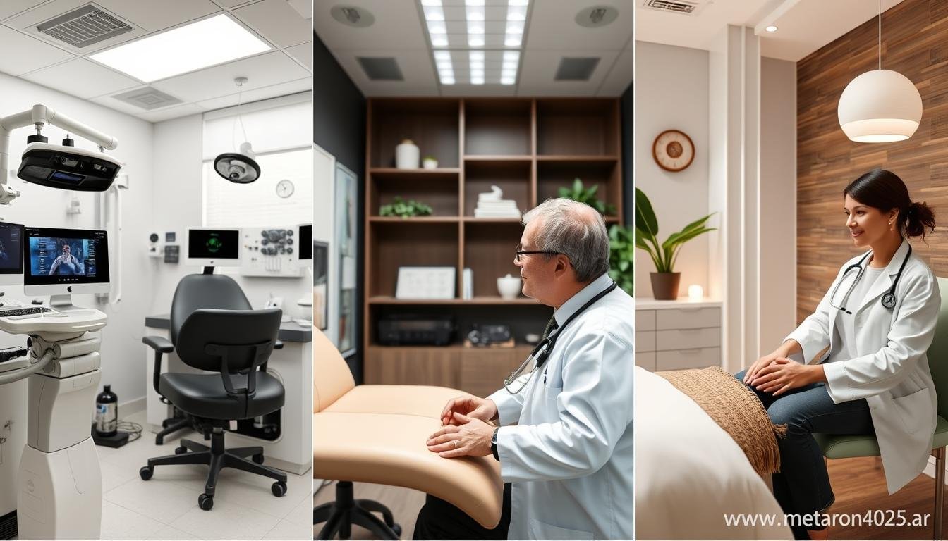 Los tres modelos de Metatron 4025 en diferentes entornos profesionales