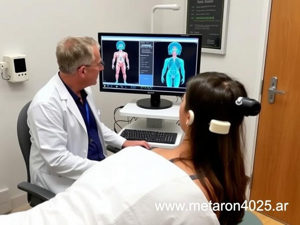 Metatron 4025 en funcionamiento durante una sesión de diagnóstico