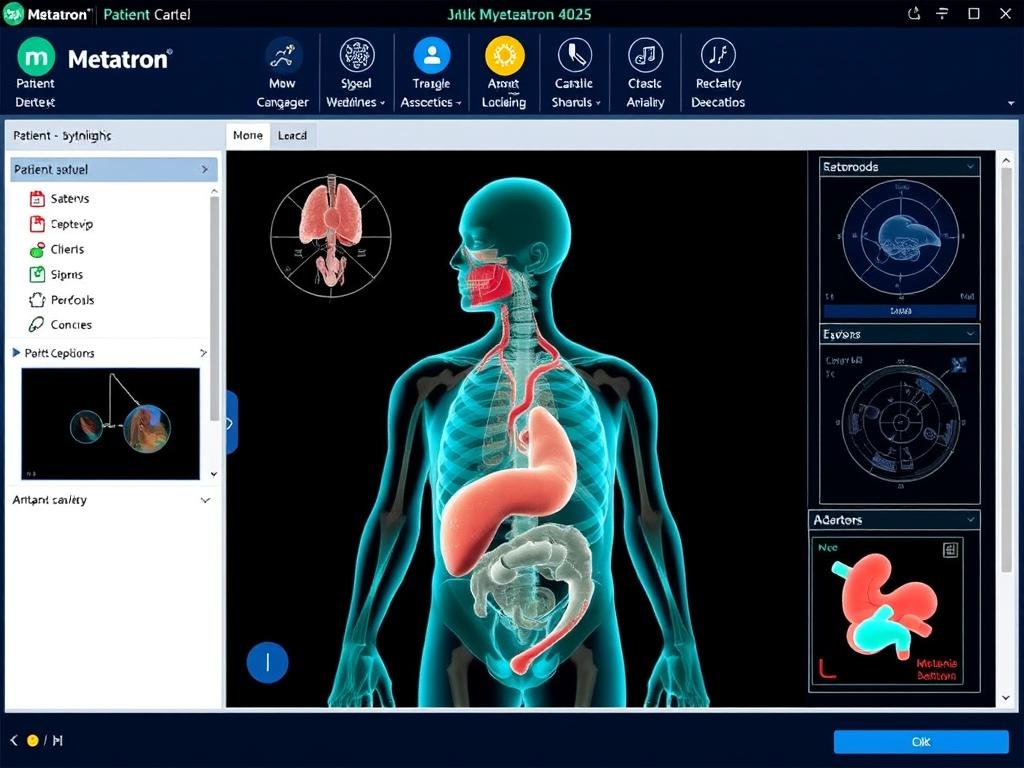 Pantalla principal de la interfaz del Metatron 4025