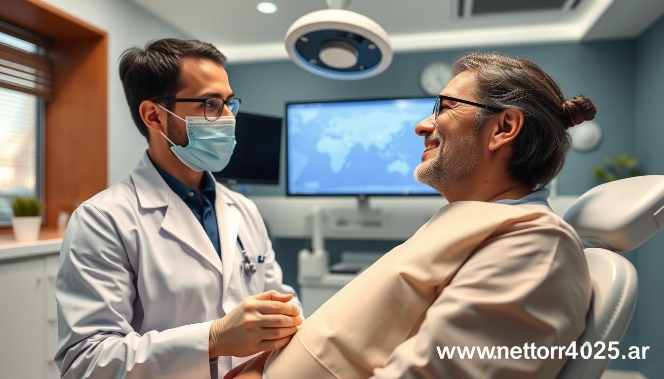 Profesional exitoso utilizando el Metatron 4025 en su práctica