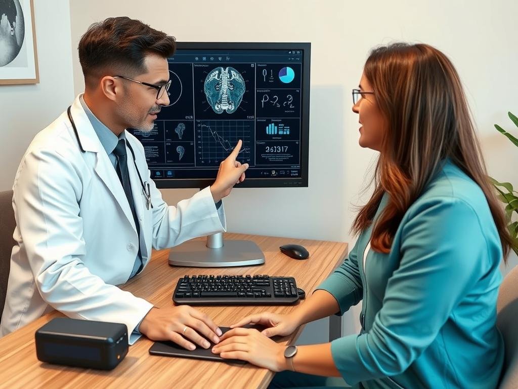 Sesión de consulta sobre el **_Metatron 4025_** con un especialista