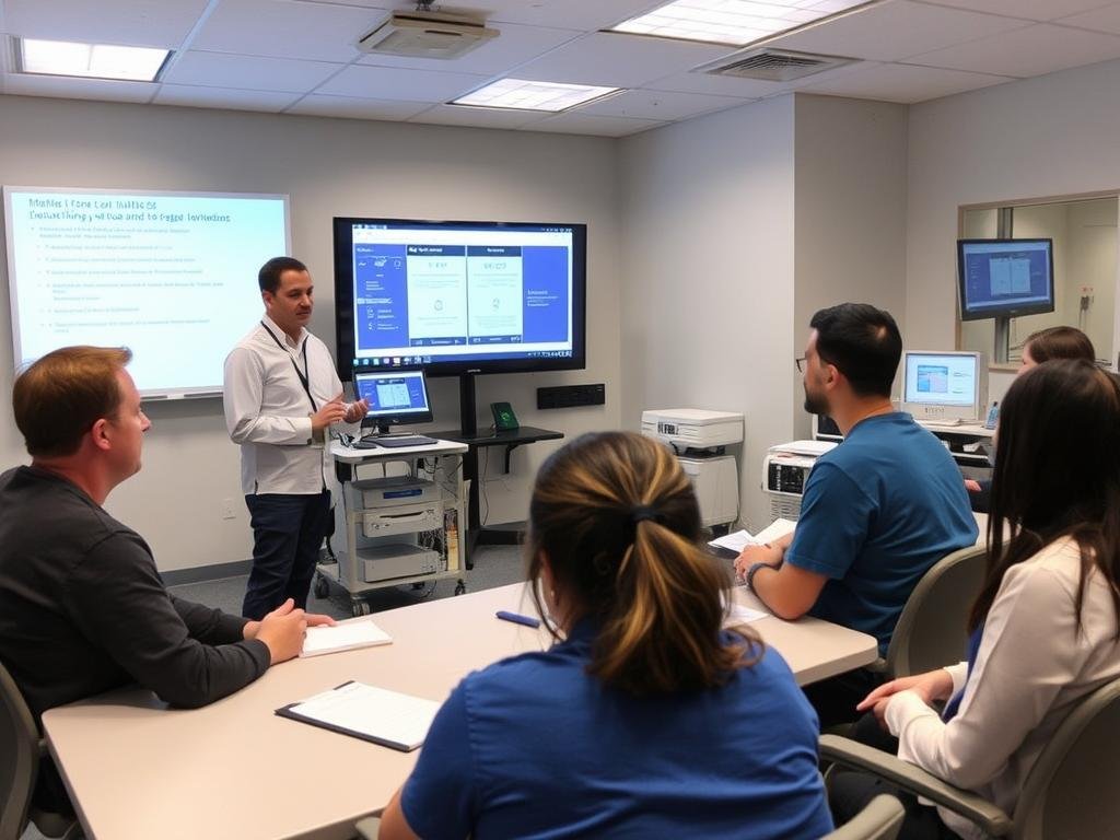 Sesión de preguntas y respuestas durante formación en Metatron 4025