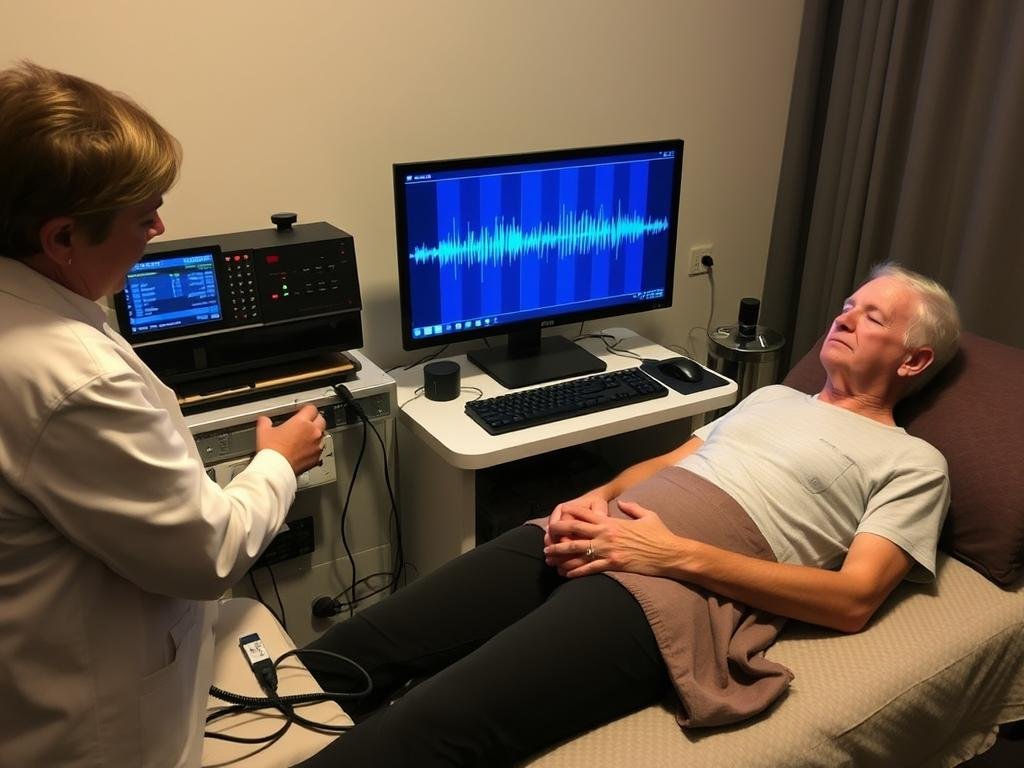 Sesión de terapia de biorresonancia con Metatron Hunter 4025 NLS