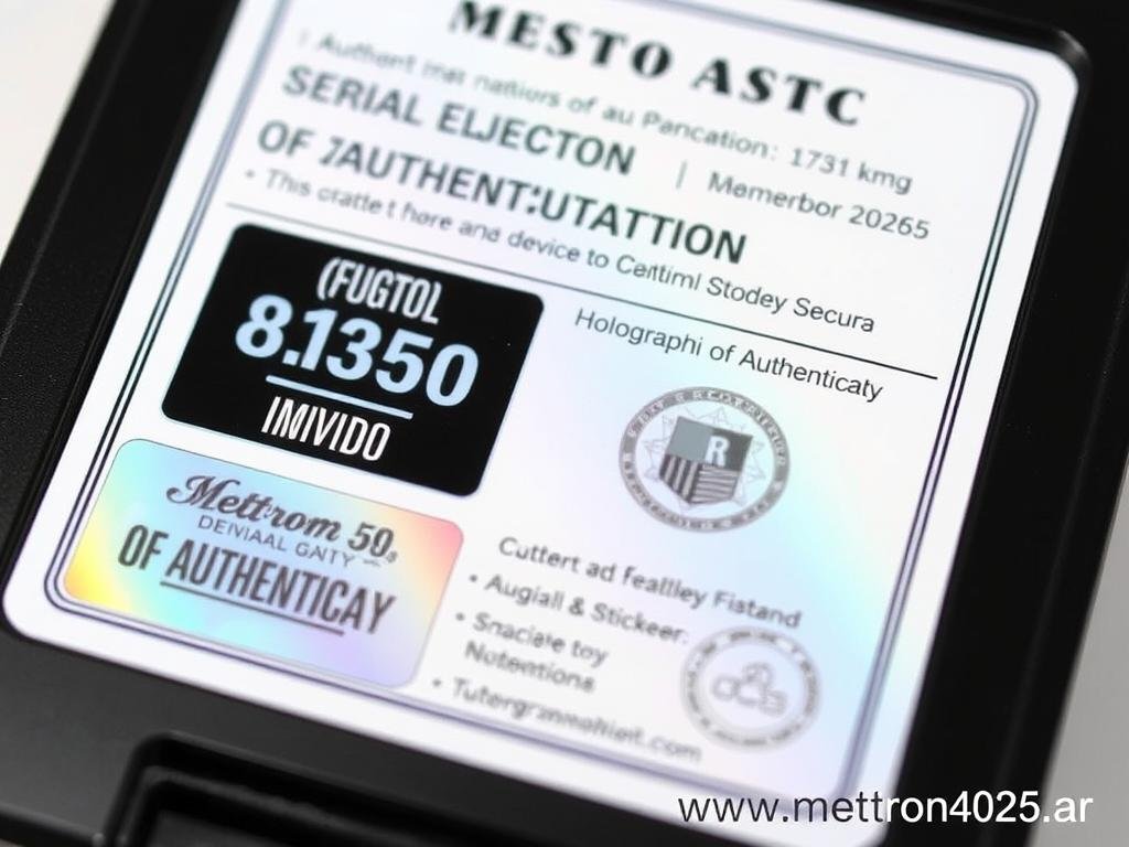 Verificación de autenticidad de Metatron 4025