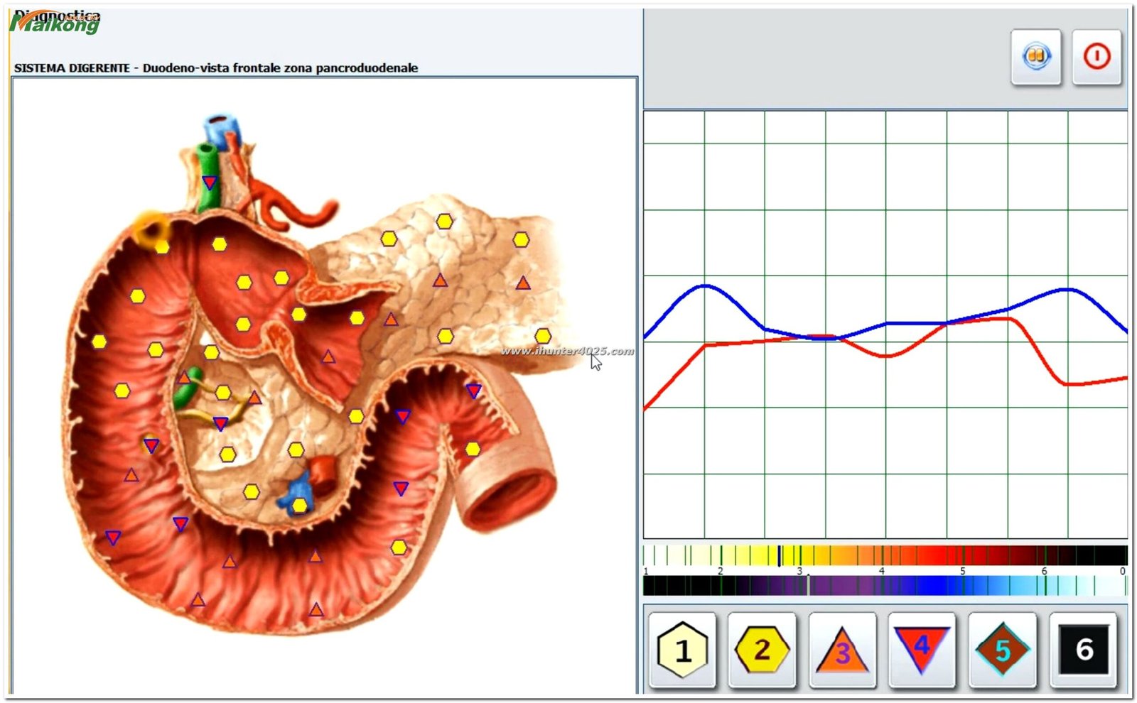 Interfaz del software Metatron Hunter 4025 mostrando análisis emocional