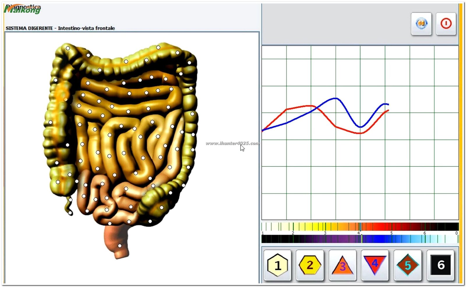 Interfaz del software Metatron Hunter 4025 mostrando análisis emocional