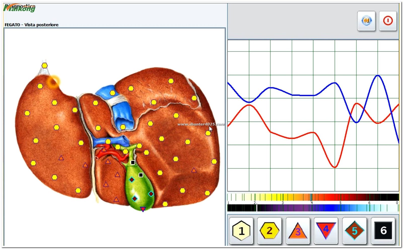 Interfaz del software Metatron Hunter 4025 mostrando análisis emocional
