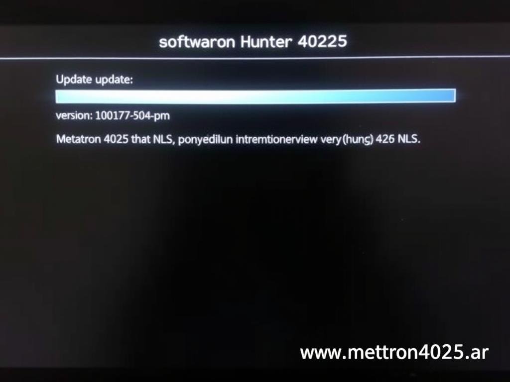 Actualización del software Metatron Hunter 4025 NLS