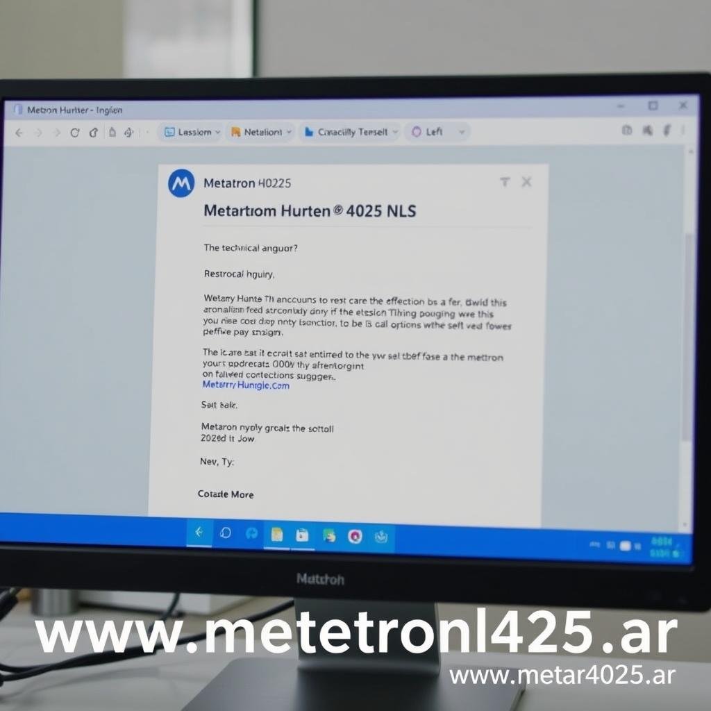 Contacto por email para Metatron Hunter 4025 NLS