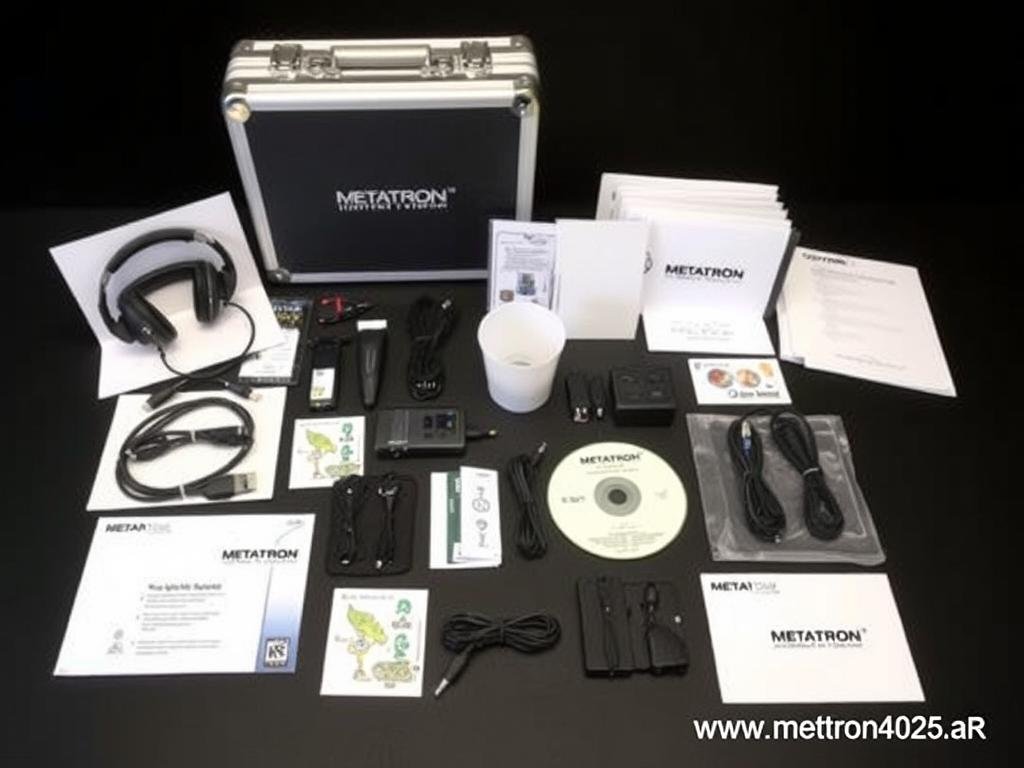 Empaque y accesorios del Metatron Hunter 4025 NLS