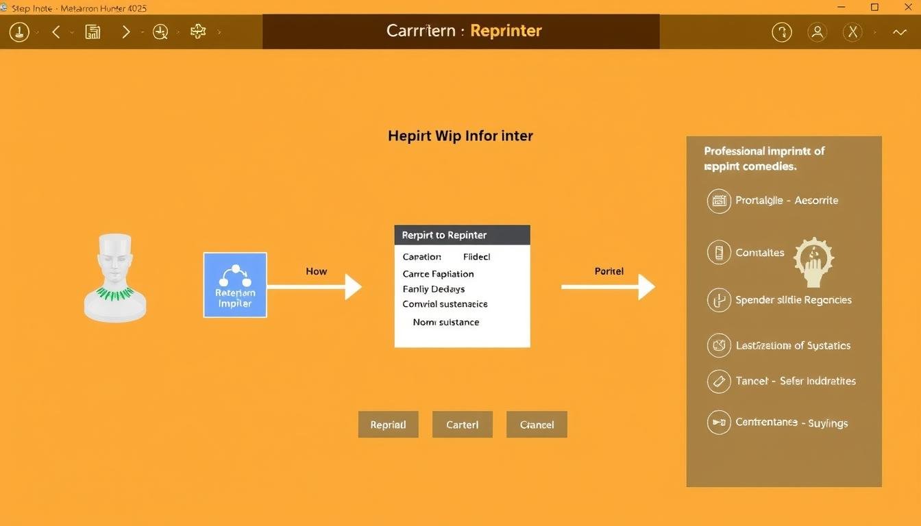 Función Reprinter del software Metatron Hunter 4025