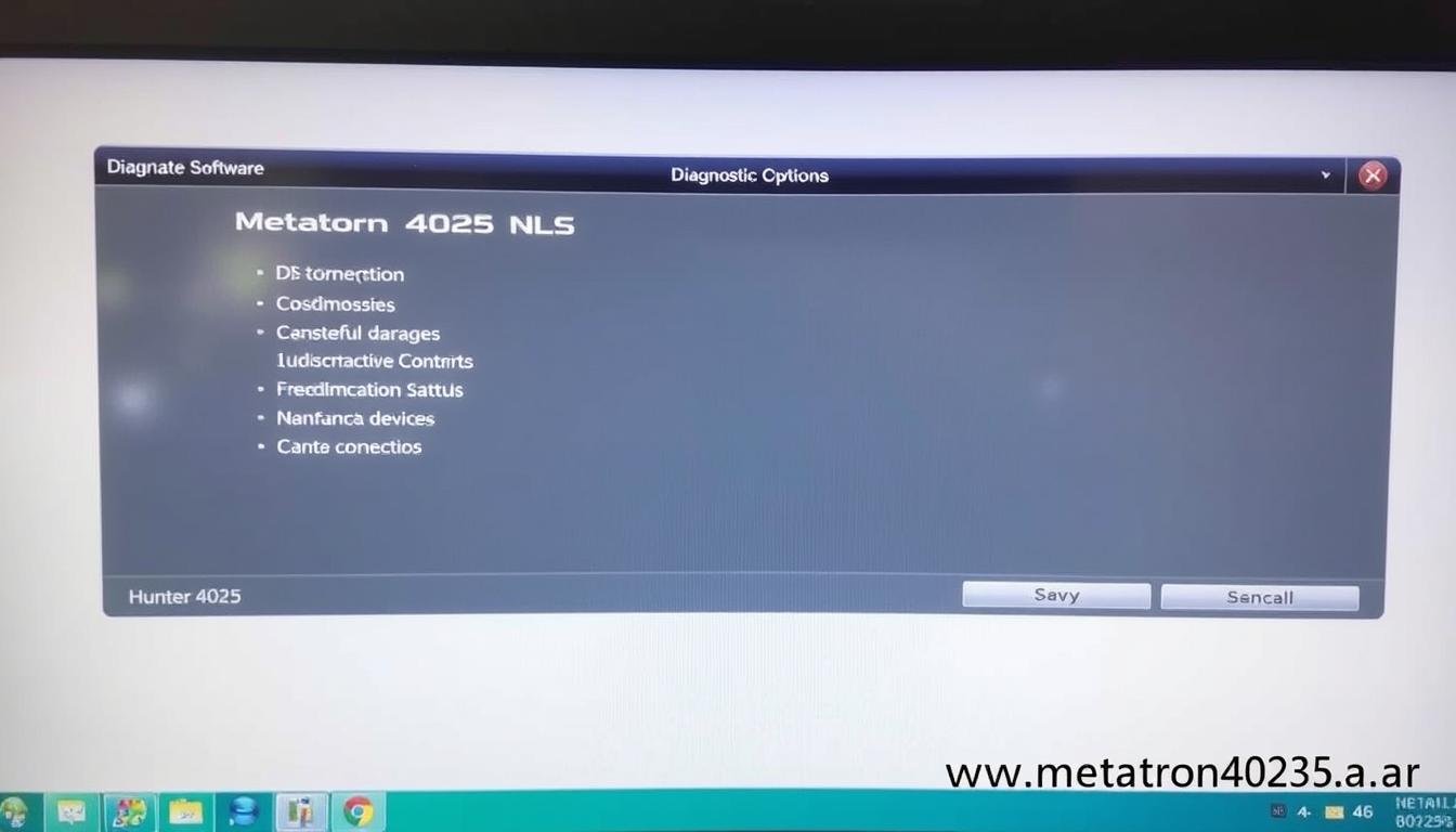 Inicio del software Metatron Hunter 4025 NLS