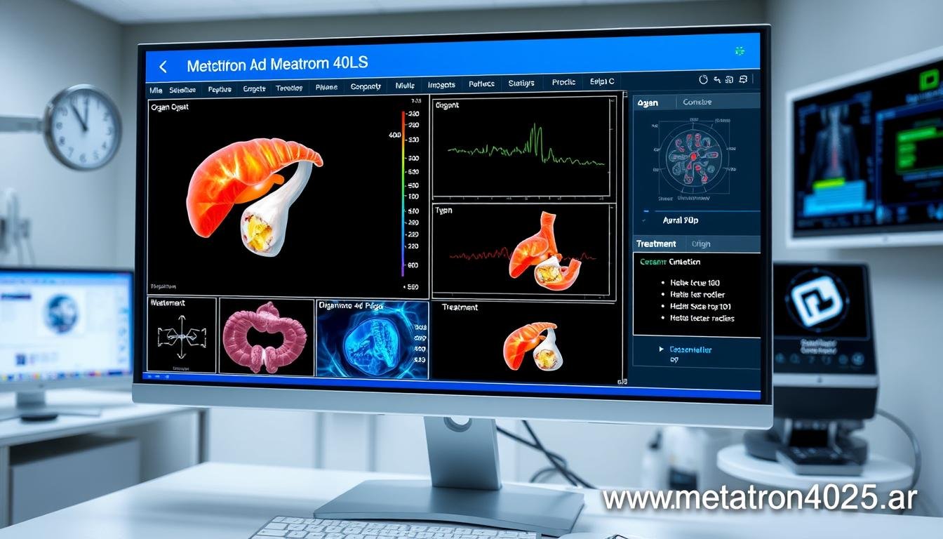 Interfaz moderna del software Metatron 4025 NLS