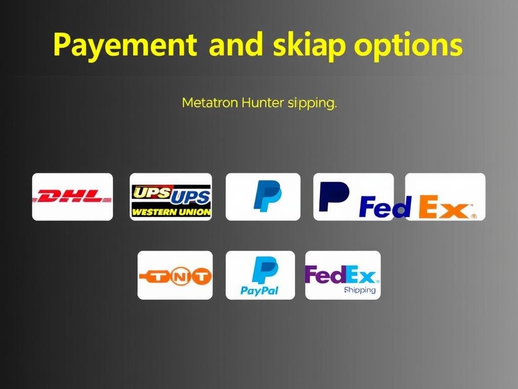 Opciones de pago y envío para el software Metatron Hunter 4025